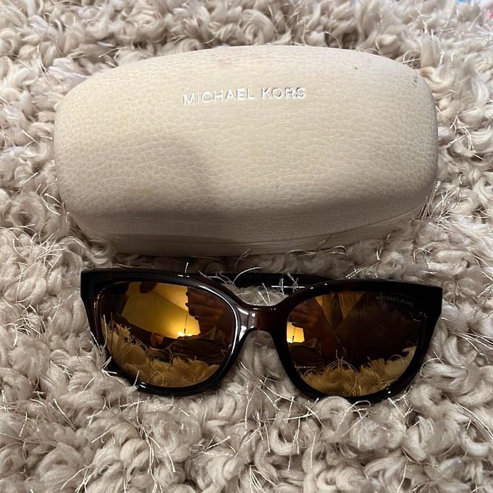 Michael Kors Tortoise shell and yellow sunglasses